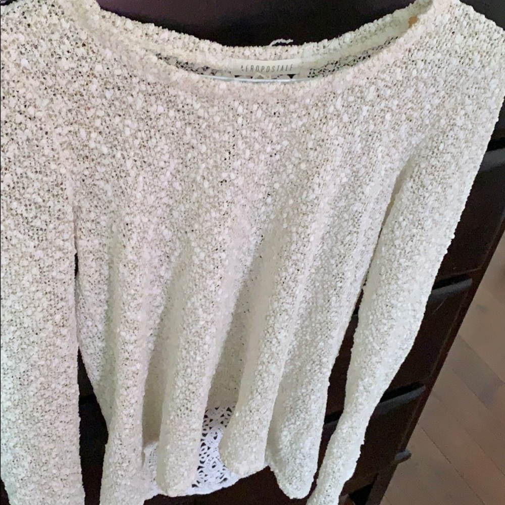 white see through long sleeve